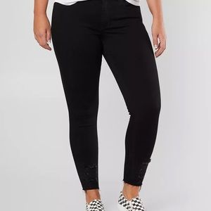 BKE distressed black denim jeans